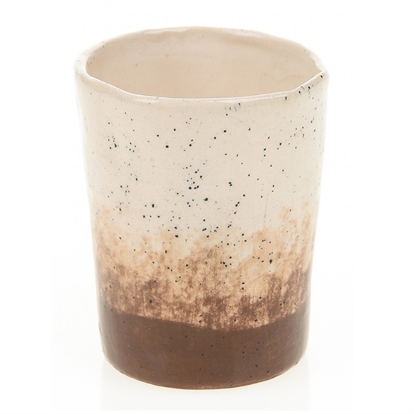 Kahverengi Seramik Kahve Bardağı