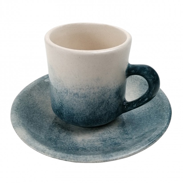 Mavi Seramik Kahve Fincanı